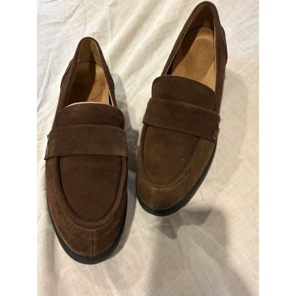 NWOB Vionic Womens Brown Suede Slip On Comfort Loafer US 7.5 EU 38 UK 5 - Picture 2 of 11